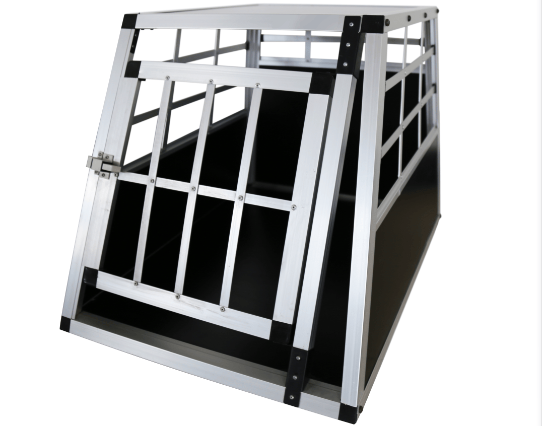 Alu tube dog cage with single door